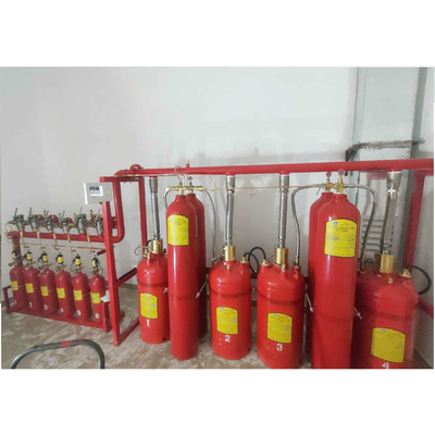 গুণ  Galvanized Steel FM200 Fire Suppression System Fire Extinguisher 120L Capacity কারখানা