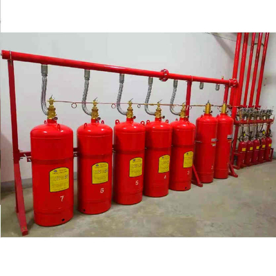 গুণ  Red FM200 Pipe Network System 4.2MPa / 5.6MPa Mixed Gas Fire Suppression System কারখানা