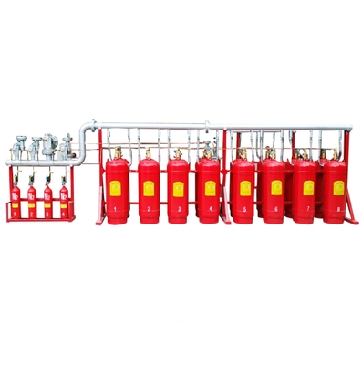লাল গন্ধহীন Hfc227ea FM200 গ্যাস দমন সিস্টেম উচ্চ নিরাপত্তা পরিবেশ বান্ধব