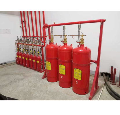 লাল গন্ধহীন Hfc227ea FM200 গ্যাস দমন সিস্টেম উচ্চ নিরাপত্তা পরিবেশ বান্ধব