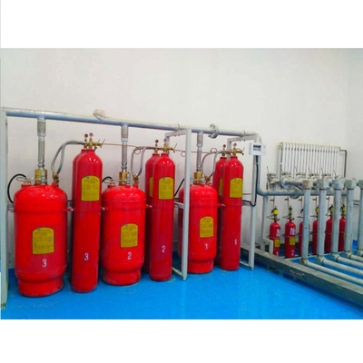 উচ্চ নিরাপত্তা FM200 পাইপ নেটওয়ার্ক সিস্টেম 70L - 180L HFC 227ea আগুন নিবারণ সিস্টেম