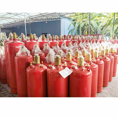 লাল রঙ Fm200 গ্যাস সিলিন্ডার 4.2MPa / 5.6MPa অগ্নি দমন কন্টেইনার