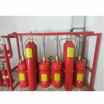 গ্যালভানাইজড স্টীল FM200 অগ্নি নির্বাপক সিস্টেম 120L ক্ষমতা
