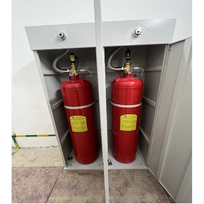 হেপটাফ্লুরোপ্রোপেন Fm200 অগ্নি নির্বাপক সিস্টেম 120L রেড ক্যাবিনেট টাইপ