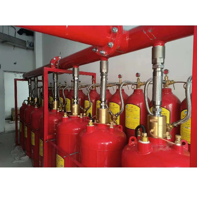 5.6Mpa 120L টাইপ FM200 ফায়ার দমন সিস্টেম হেপটাফ্লুরোপ্রোপেন লাল রঙ