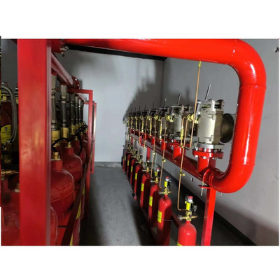 5.6Mpa 120L টাইপ FM200 ফায়ার দমন সিস্টেম হেপটাফ্লুরোপ্রোপেন লাল রঙ