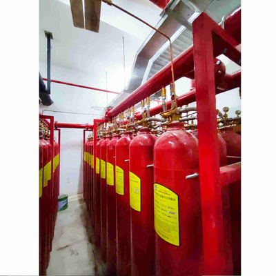 IG 100 ইনার্ট গ্যাস ফায়ার দমন সিস্টেম 70L - 90L ধারণক্ষমতা পাইপ নেটওয়ার্ক টাইপ