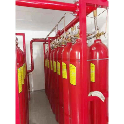 90L 15MPa 20MPa IG100 নাইট্রোজেন ফায়ার দমন সিস্টেম রেড পাইপ নেটওয়ার্ক প্রকার