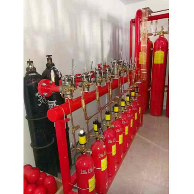 90L 15MPa 20MPa IG100 নাইট্রোজেন ফায়ার দমন সিস্টেম রেড পাইপ নেটওয়ার্ক প্রকার