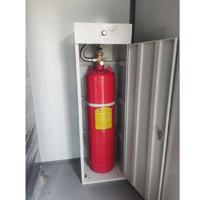 FM200 ক্যাবিনেট অগ্নিনির্বাপক সিস্টেম 120L ক্যাপাসিটি বন্ধ বন্যা ডিসি 24V 1.5A