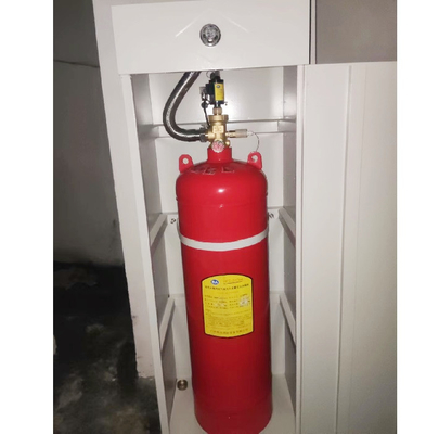 100L একক ক্যাবিনেট FM200 কম্পিউটার রুম ডাটাবেস গ্যাস অগ্নি নির্বাপক