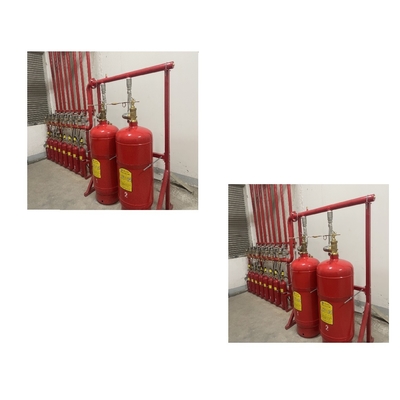 120L গ্যাস অগ্নিনির্বাপক সিস্টেম লাল Fm200 স্বয়ংক্রিয় অগ্নিনির্বাপক
