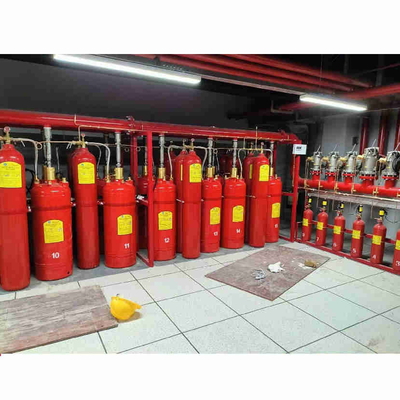 উচ্চ নিরাপত্তা HFC-227ea FM200 পিস্টন ফ্লো সিস্টেম গ্যাস দমন সিস্টেম পাইপ নেটওয়ার্ক প্রকার