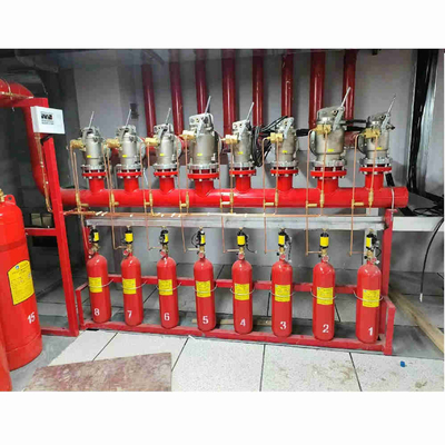 উচ্চ নিরাপত্তা HFC-227ea FM200 পিস্টন ফ্লো সিস্টেম গ্যাস দমন সিস্টেম পাইপ নেটওয়ার্ক প্রকার